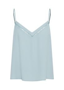 Review, Damen Top 'LOVE TAPE', Taubenblau