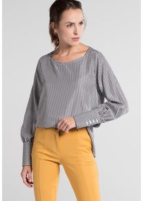 Eterna, Damen Bluse, Schwarz / Naturweiß