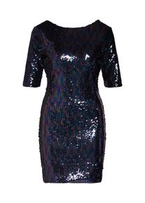 boohoo, Damen Kleid 'Sequin Mini Dress with Scoop Back', Blau
