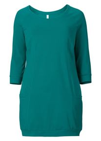 sheego Casual, Damen Jerseykleid, Smaragd