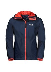 Jack Wolfskin, Mädchen Regenjacke 'RAINY DAYS GIRLS', Nachtblau