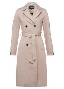More & More MORE & MORE, Damen Trenchcoat, Camel / Schwarz / Weiß