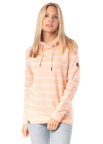 LAKEVILLE MOUNTAIN, Damen Kapuzenpullover 'Mara Striped', Rosa