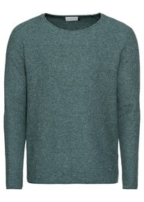 Nowadays, Herren Pullover 'The Honeycomb Crew Neck', Tanne