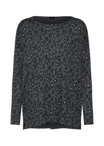 s.Oliver BLACK LABEL, Damen Pullover, Dunkelgrau / Schwarz