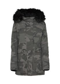 Urban Classics, Damen Winterparka 'Overdyed Camo', Grau / Dunkelgrau