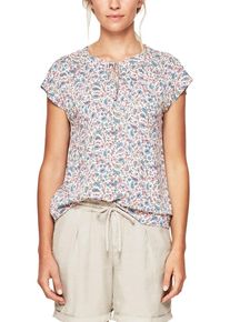 s.Oliver RED LABEL, Damen Bluse, Hellblau / Pink / Wei&szlig;