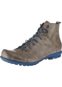 Think!, Herren Schnürstiefeletten 'Kong', Blau / Rauchgrau