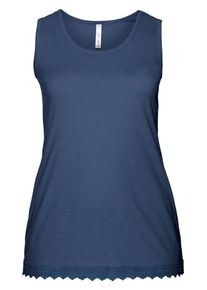 sheego Casual, Damen Tr&auml;gertop, Taubenblau