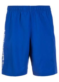 Under Armour, Herren Shorts 'Woven Graphic', Blau / Wei&szlig;