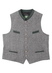 OS-Trachten, Herren Trachtengilet, Graumeliert / Tanne