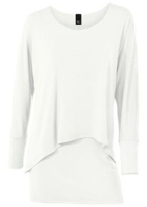 Heine, Damen Rundhalsshirt, Creme