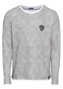Key Largo, Herren Sweatshirt 'MSW AGILITY round', Grau