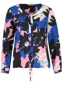 Gerry Weber, Damen Bluse, Blau / Rosa / Schwarz / Weiß