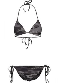 Urban Classics, Damen Bikini, Grau / Taupe / Dunkelgrau / Khaki