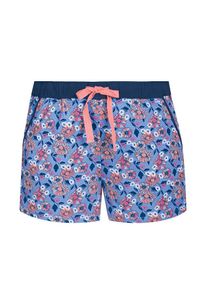 Sassa Mode Sassa, Damen Shorts 'Bloomy Meadow', Navy / Royalblau / Koralle