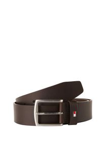 Tommy Hilfiger, Herren Ledergürtel 'New Denton', Dunkelbraun