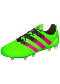 adidas Performance, Herren Fußballschuh 'ACE 16.1 FG/AG' Leather , Neongrün / Pink