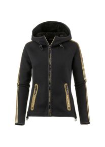 Superdry, Damen Sweatjacke, Goldgelb / Schwarz