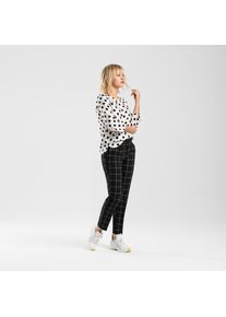 ONE MORE STORY, Damen Bluse, Schwarz / Wei&szlig;