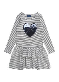 Tom Tailor, Mädchen Kleid, Nachtblau / Dunkelpink / Weiß