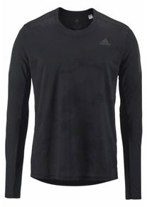 adidas Performance, Herren Laufshirt 'RESPONSE LONGSLEEVE TEE', Schwarz