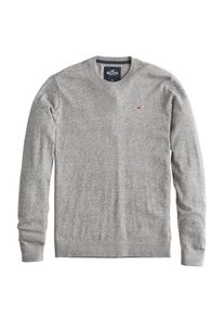 Hollister, Herren Pullover 'CORE CREW', Grau