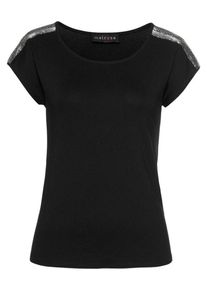 Melrose, Damen Shirt, Schwarz / Silber