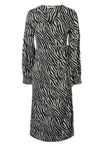 Pieces, Damen Kleid, Schwarz / Weiß
