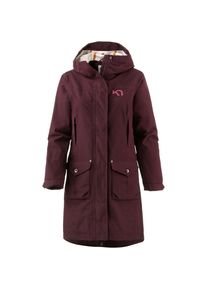 KARI TRAA, Damen Parka 'DALANE', Orange / Weinrot
