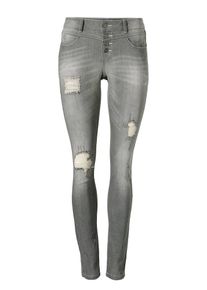 Heine, Damen Skinny-Jeans, Grey Denim