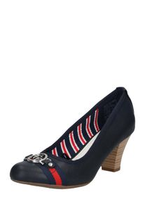 Tom Tailor, Damen Pumps, Navy / Rot