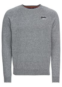 Superdry, Herren Pullover 'ORANGE LABEL VEE', Graumeliert