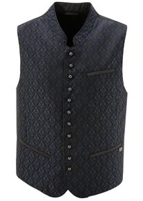 Spieth & Wensky SPIETH & WENSKY, Herren Trachtengilet mit Pattentaschen, Dunkelblau / Schwarz