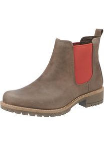 Ecco, Damen Chelsea Boots, Braunmeliert / Pastellrot