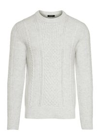 J. Lindeberg J.Lindeberg, Herren Pullover 'Fedor Soft Cable', Offwhite