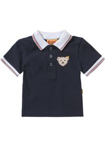 Steiff Collection, Baby Poloshirt für Jungen, Nachtblau / Rot / Wollweiß