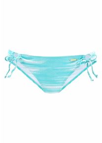 Sunseeker, Damen Bikini-Hose 'Physical', Türkis / Weiß