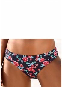Lascana, Damen Bikini-Hose, Navy / Grün / Rot