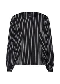Object, Damen Bluse 'Scarlett', Schwarz / Weiß
