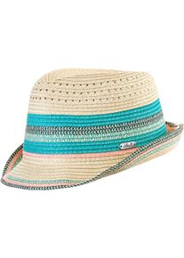 Chillouts, Damen Sommerhut 'Cardiff', Beige / Aqua