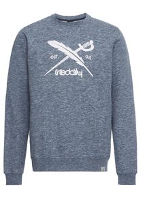 Iriedaily, Herren Sweatshirt 'Chamisso 2 Logo Crew', Hellblau / Wei&szlig;