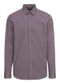 Jack & Jones JACK & JONES, Herren Hemd 'JPRTRISTAN SHIRT L/S', Lila / Weiß