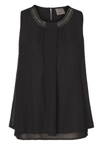 Véro Moda VERO MODA, Damen Feminines Oberteil ohne Ärmel, Schwarz