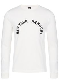 H.I.S. HIS JEANS, Herren Longsleeve, Weiß