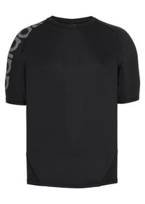 adidas Performance, Herren Shirt 'Alphaskin Sport Level Short Sleeve Bos', Grau / Schwarz