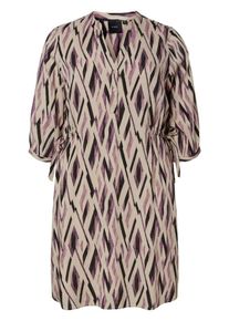JUNAROSE, Damen Kleid, Cappuccino / Helllila / Schwarz