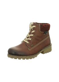 Rieker, Damen Stiefel, Braun / Rot