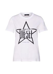 Diesel, Damen Shirt 'T-Sily-Za', Schwarz / Wei&szlig;