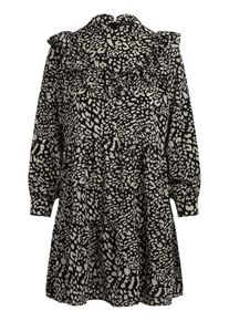 Apart, Damen Kleid, Schwarz / Wollweiß
